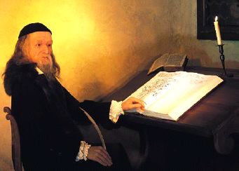 Jan Amos Comenius wachsfigur